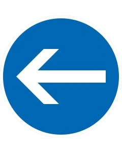 Selbstklebendes Verkehrszeichen VZ.-Nr. 211-10, 222