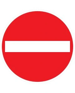Selbstklebendes Verkehrszeichen VZ.-Nr. 267