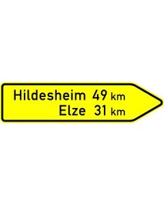 VZ Nr. 418-20 Pfeilwegweiser auf sonstigen Straßen - rechtsweisend