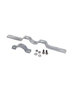 Rohrschelle Typ R 335 aus feuerverzinktem Stahl mit 350 mm Lochabstand